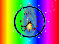 Rainbow Clock ScreenSaver screenshot